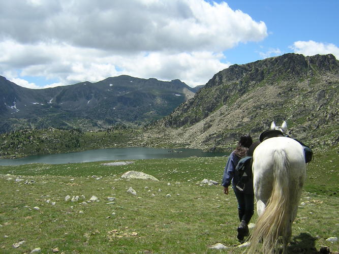Estany del Pirineu des del camí